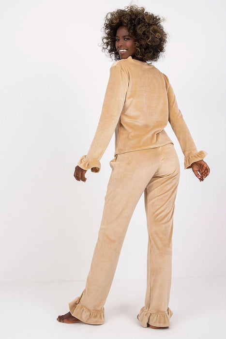 Chic Velour Pajama Ensemble from Rue Paris