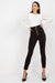 Elegant High-Waisted Zip Leggings - Style and Comfort Blend