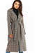 Chic Belted Overcoat with Dual Collar