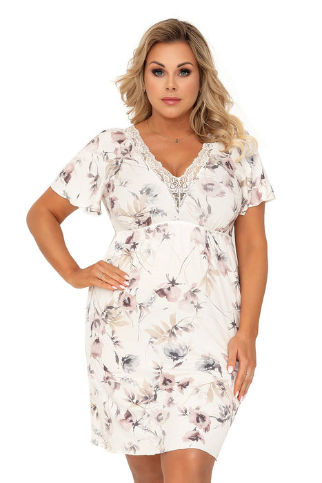 Blossoming Elegance Lace Nightshirt - Donna Collection