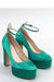 Elegant Satin Platform Heels Model 176071