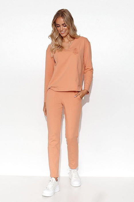 Chic Makadamia Elegance Tracksuit Set