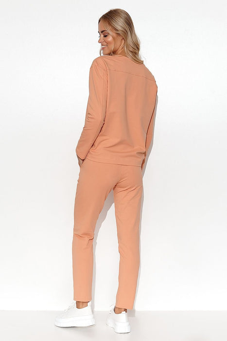 Chic Makadamia Elegance Tracksuit Set