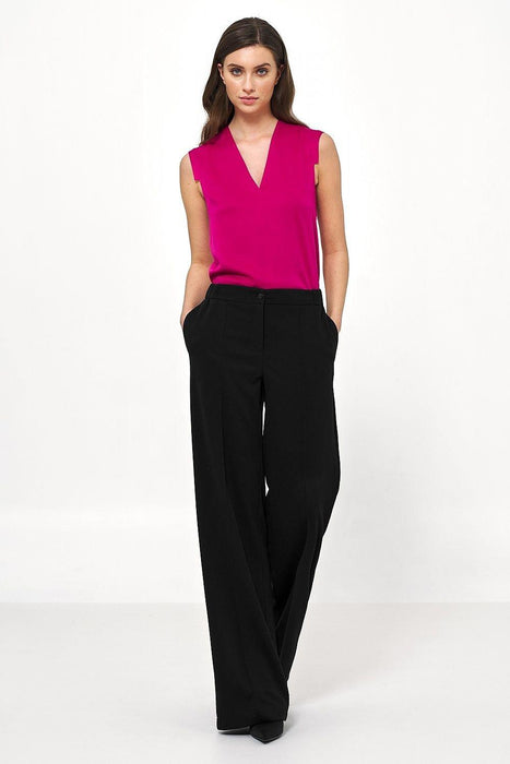 Sophisticated Sleeveless Viscose Blouse for Effortless Elegance