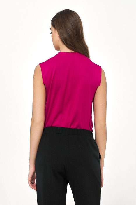 Sophisticated Sleeveless Viscose Blouse for Effortless Elegance