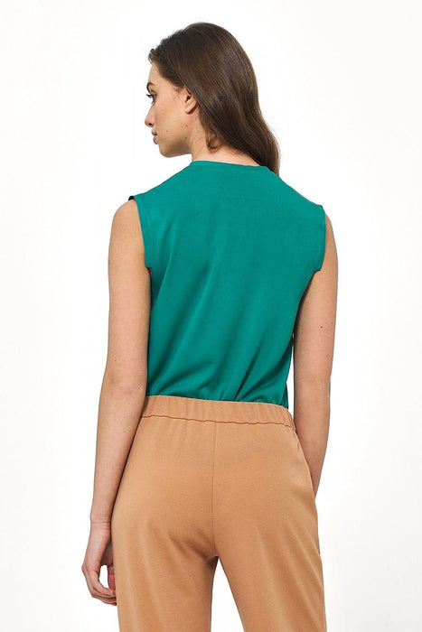 Sophisticated Sleeveless Viscose Blouse for Effortless Elegance