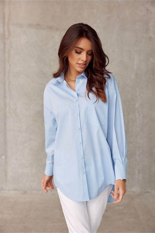 Trendy Asymmetrical Oversized Blouse with Elegant Features