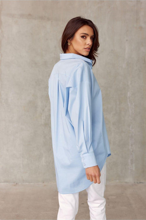 Trendy Asymmetrical Oversized Blouse with Elegant Features