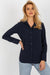 Essential Women's Cotton Blend Long Sleeve Button-Up Shirt