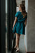 Tessita Elegant Short Sleeve Dress with Coordinating Waist Belt