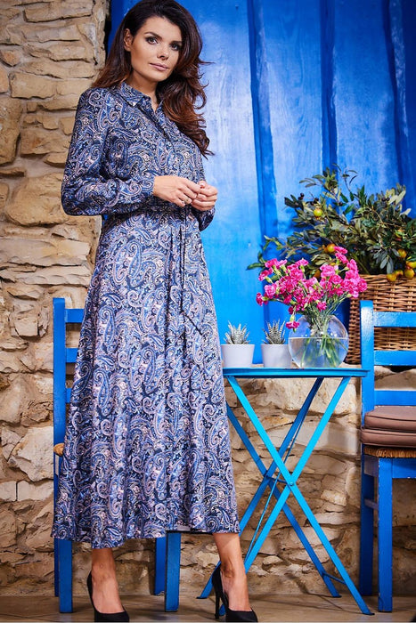 Sophisticated Long Sleeve Maxi Shirt Dress