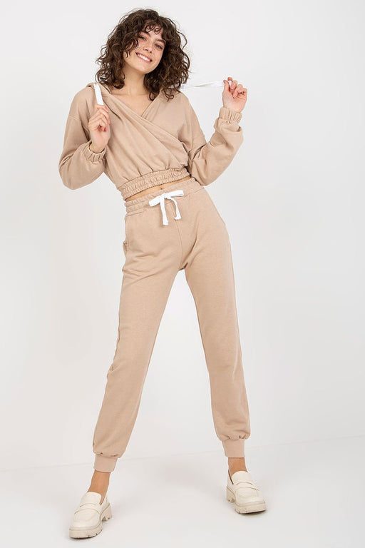 Trendy Hooded Sweatshirt and Trousers Lounge Set