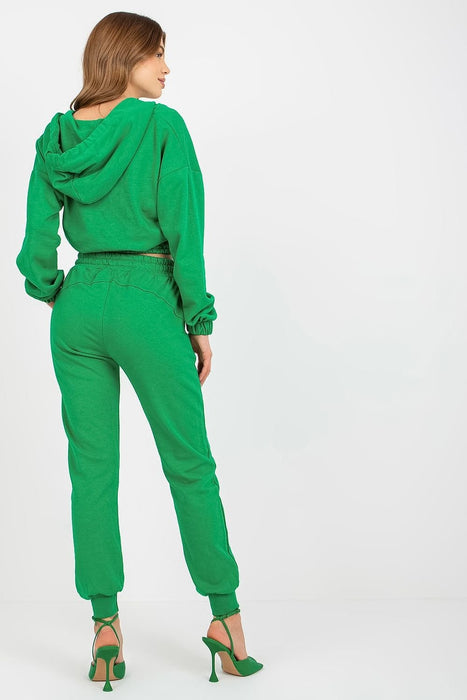 Trendy Hooded Sweatshirt and Trousers Lounge Set