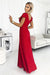 Numoco Cornflower Satin Evening Gown - Timeless Grace