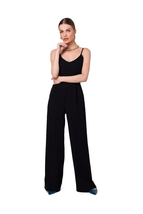 Sophisticated Office to Evening Jumpsuit with Adjustable Straps