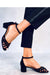 Elegant Comfort Low Heel Sandals - Model 177340