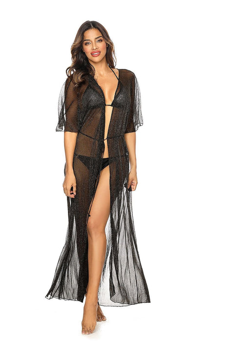 Tropical Paradise Sheer Beach Cover-Up