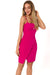 Chic Strappy Mini Dress with Alluring Deep Neckline