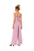 Elegant Draped Neck Jumpsuit with Comfortable Elastic Waist