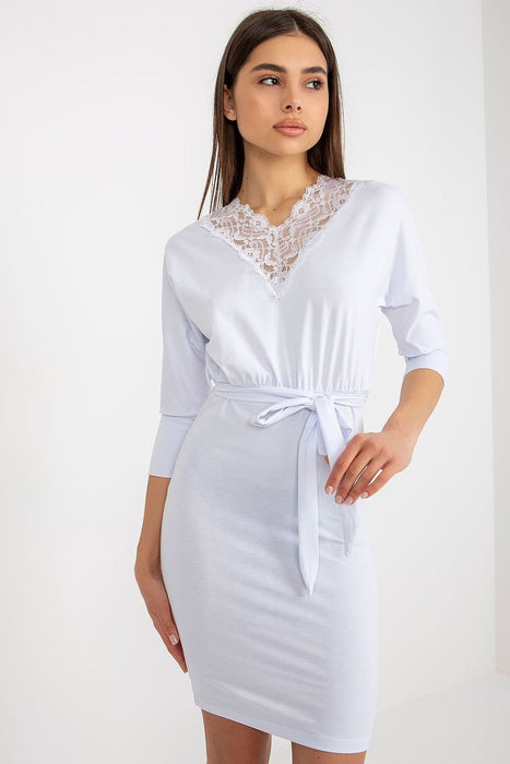 Luxe Lace-Accented Everyday Dress