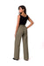 Chic Gold-Accented Lightweight Trousers for Effortless Style