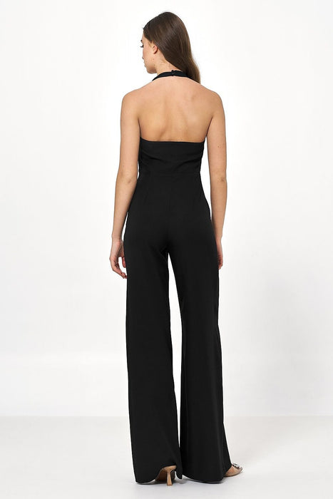 Sophisticated Backless Wide-Leg Jumpsuit