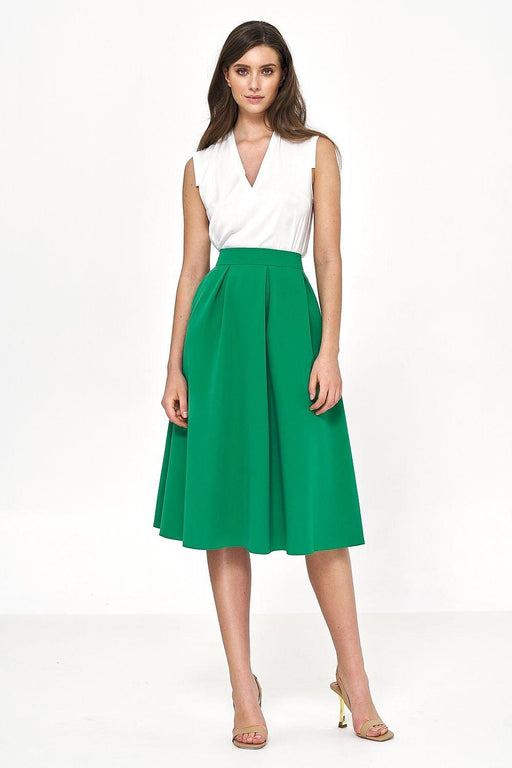 Sophisticated A-Line Midi Skirt