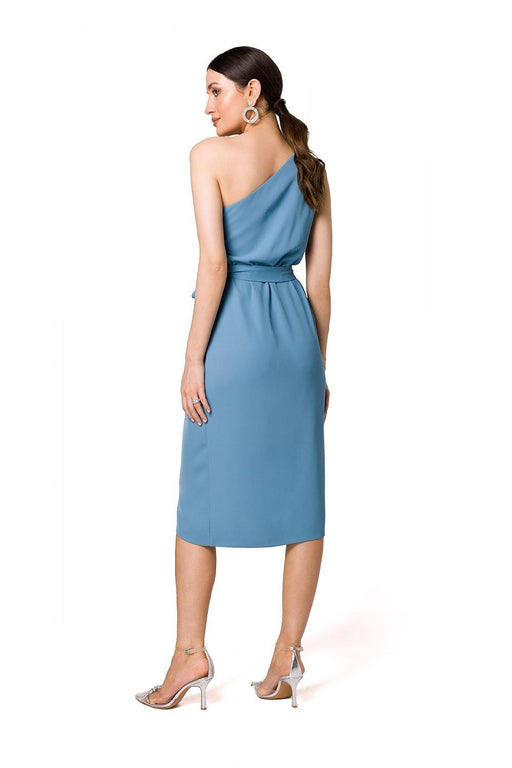 Elegant Asymmetrical Cocktail Dress with Side Slit