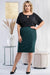 Stylish Knee-Length Knitted Pencil Skirt with Front Pockets - Eryka by Polish Creations