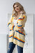 Vibrant Multi-Colored Oversized Knit Cardigan