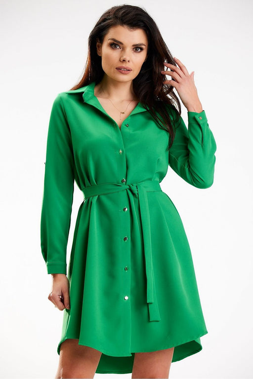 Versatile Charm: Adjustable Sleeve Mini Dress