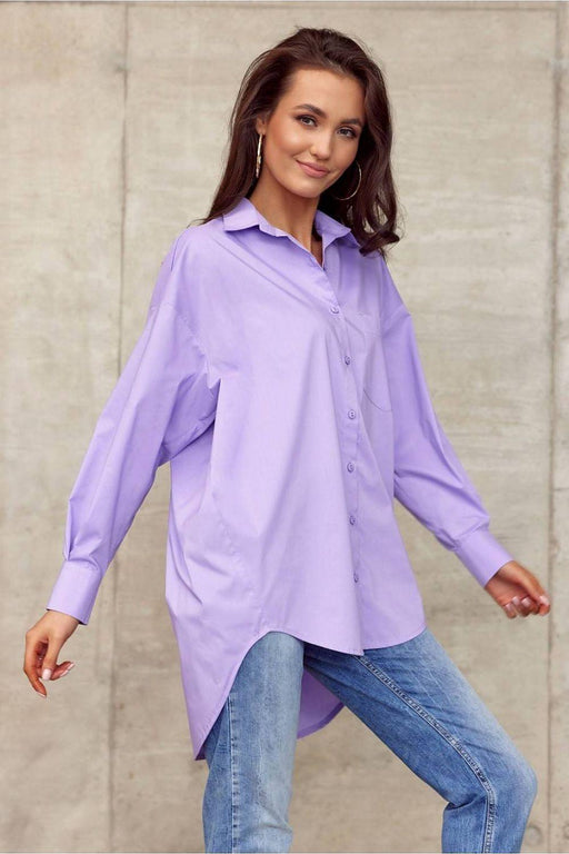 Trendy Asymmetrical Oversized Long Sleeve Top for Women