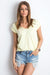 Chic V-Neck Essential Cotton Top for Women