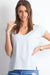 Chic V-Neck Essential Cotton Top for Women