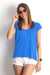 Chic V-Neck Essential Cotton Top for Women