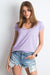 Chic V-Neck Essential Cotton Top for Women