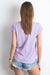 Chic V-Neck Essential Cotton Top for Women