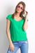 Chic V-Neck Essential Cotton Top for Women