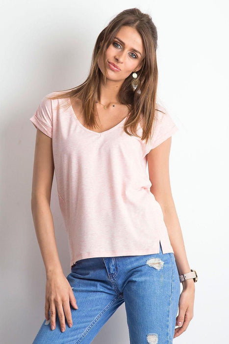 Chic V-Neck Essential Cotton Top for Women