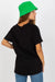 Extended Back Round Neck Tee for Women with Short Sleeves