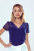 Chic V-Neck Blouse with Lace and Tulle Detailing by Eldar