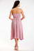 Chic Adjustable Strap Crinkled Midi Dress