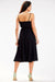 Chic Adjustable Strap Crinkled Midi Dress