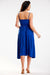 Chic Adjustable Strap Crinkled Midi Dress