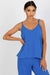 Elegant V-Neck Adjustable Tank by Top Och Bella