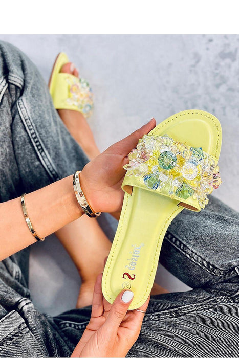 Glamorous Eco-Friendly Flip-Flops with Shiny Stone Accents