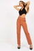 Sophisticated High-Waisted Straight Leg Trousers for Women with Fashionable Belt