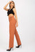 Sophisticated High-Waisted Straight Leg Trousers for Women with Fashionable Belt