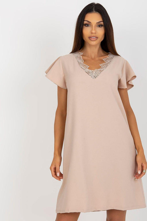 Chic Lace-Embellished Daydress for Effortless Style