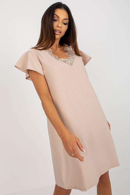 Chic Lace-Embellished Daydress for Effortless Style